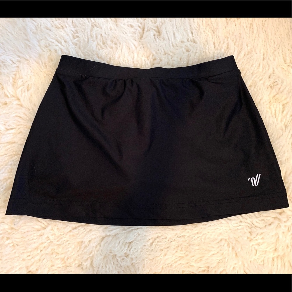 Black skirt with shorts underneath